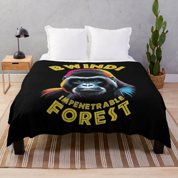 Item preview, Colorful Gorilla Portrait - Bwindi Impenetrable Forest designed and sold by TMBTM.