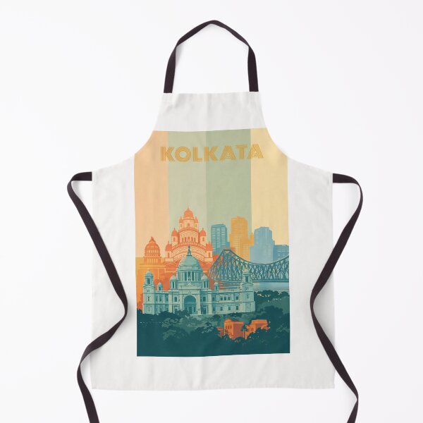 Item preview, Kolkata Cityscape Featuring Victoria Memorial and Howrah Bridge at Dusk designed and sold by Places On Earth.