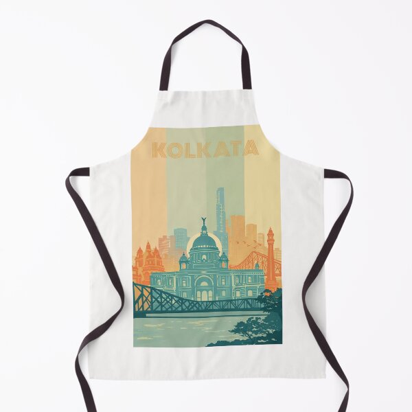 Item preview, Kolkata Skyline with Victoria Memorial, Temples and City Buildings designed and sold by Places On Earth.