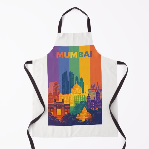 Item preview, Mumbai Cityscape with Gateway of India, Taj Hotel, and Bandra-Worli Sea Link designed and sold by Places On Earth.