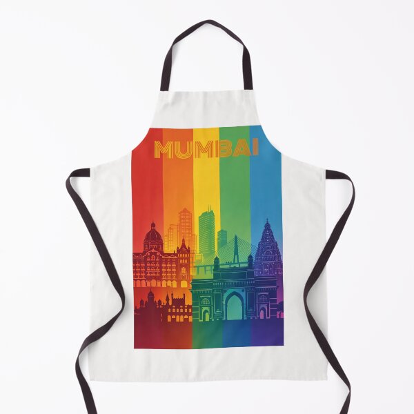 Item preview, Mumbai Rainbow Skyline with Sea Link, Gateway of India and Heritage Hotels designed and sold by Places On Earth.