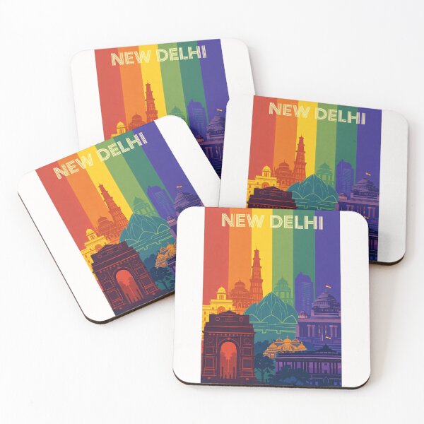 Item preview, New Delhi Cityscape Featuring India Gate, Parliament and Lotus Temple designed and sold by Places On Earth.