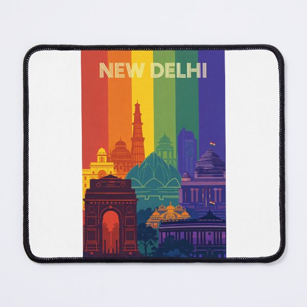Item preview, New Delhi Cityscape Featuring India Gate, Parliament and Lotus Temple designed and sold by Places On Earth.