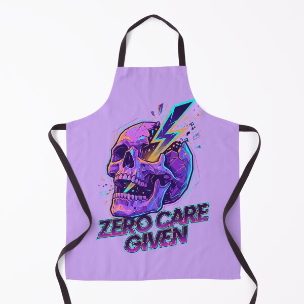 Item preview, Zero Care Given Neon Skull – Urban Power Streetwear designed and sold by Maximilianos.