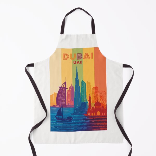 Item preview, Dubai Skyline Featuring Burj Khalifa, Burj Al Arab and Waterfront Landmarks designed and sold by Places On Earth.