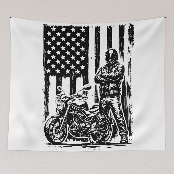 Item preview, Suzuki SV650 motorcycle with American flag designed and sold by bry1nt.