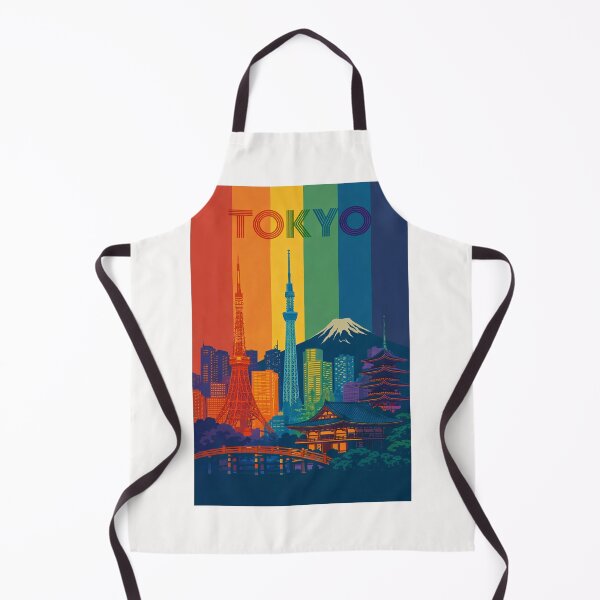 Item preview, Tokyo Rainbow Cityscape with Skytree, Tokyo Tower and Traditional Temples designed and sold by Places On Earth.