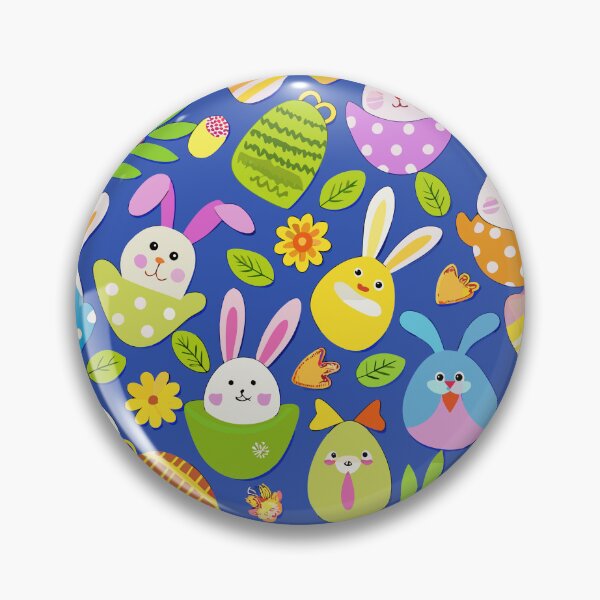 Item preview, Whimsical Easter Bunnies in Colorful Egg Shells Pattern designed and sold by Jirada.