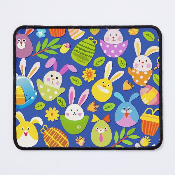 Item preview, Whimsical Easter Bunnies in Colorful Egg Shells Pattern designed and sold by Jirada.