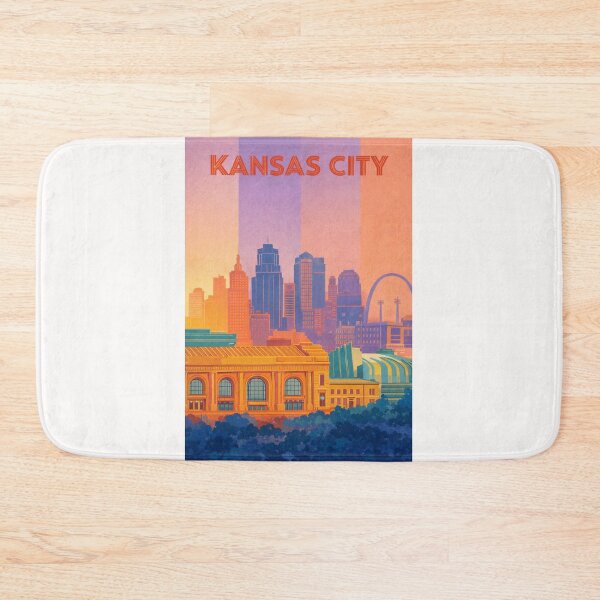 Item preview, Kansas City Downtown View with Union Station and Sports Stadium Silhouette designed and sold by Places On Earth.