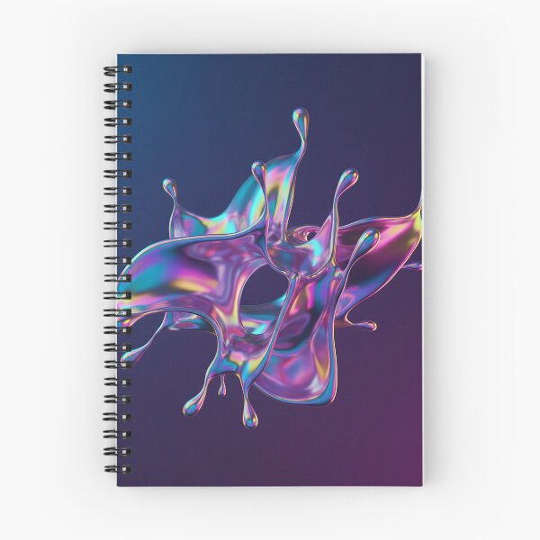 Item preview, multi-color holographic liquid chrome splash, flowing metallic texture, neon reflections, glossy abstract shape, futuristic trend design  designed and sold by AwesomeArtist26.