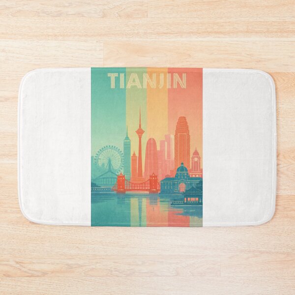 Item preview, Tianjin Waterfront Skyline Featuring Tianjin Eye, Radio Tower and Historical Architecture designed and sold by Places On Earth.