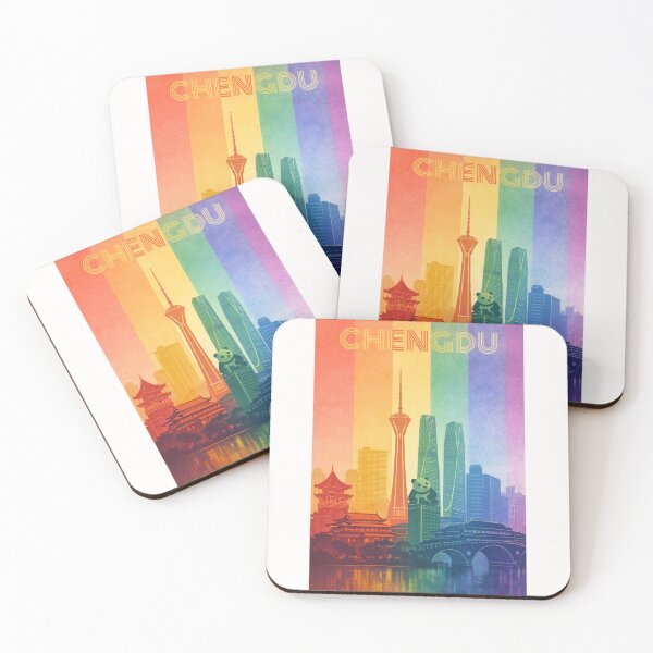 Item preview, Chengdu Skyline with Sichuan TV Tower, Anshun Bridge and Panda Sculpture designed and sold by Places On Earth.
