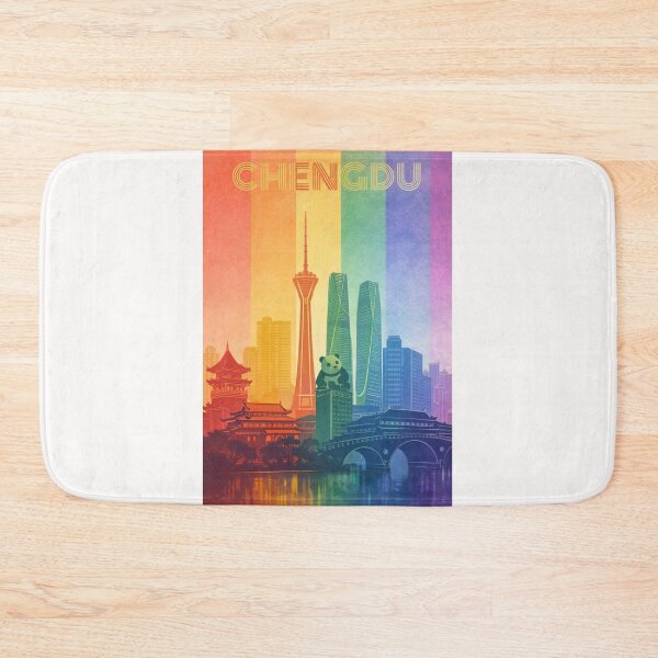 Item preview, Chengdu Skyline with Sichuan TV Tower, Anshun Bridge and Panda Sculpture designed and sold by Places On Earth.