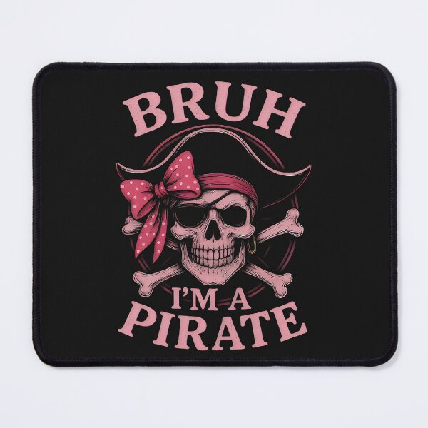 Item preview, Bruh Pirate Skull Coquette Bow Costume Pretend I'm a Pirate designed and sold by ArleneRowe.