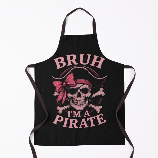 Item preview, Bruh Pirate Skull Coquette Bow Costume Pretend I'm a Pirate designed and sold by ArleneRowe.