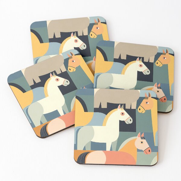 Item preview, Geometric Horse Icon Pattern (image size 7840x11680) designed and sold by Digital-Davinci.