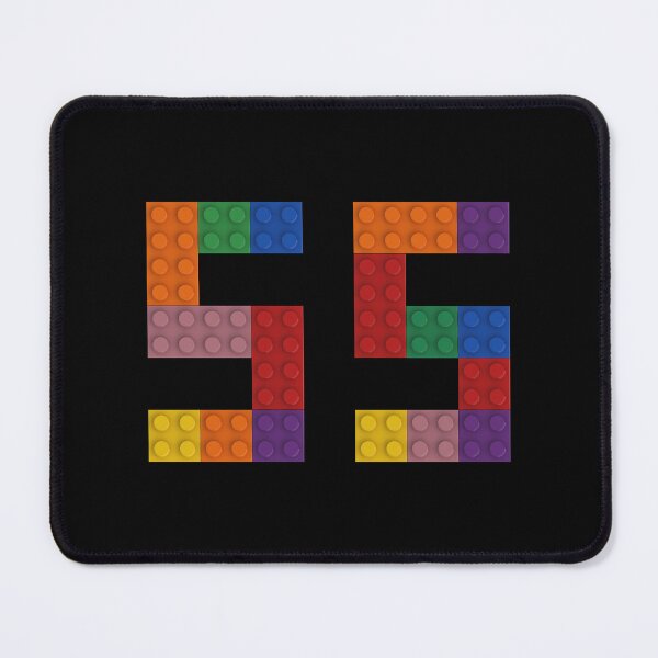 Item preview, 55 numbering made of colorful bricks designed and sold by Brickification.