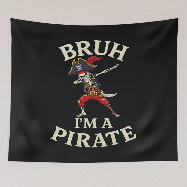 Item preview, Bruh Pirate Lazy Dabbing Skull Costume Pretend I'm a Pirate  designed and sold by ArleneRowe.