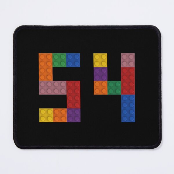 Item preview, 54 numbering made of colorful bricks designed and sold by Brickification.