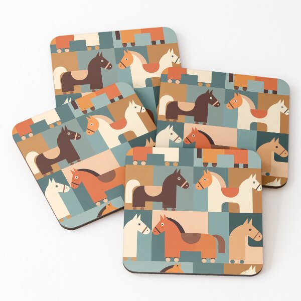 Item preview, Geometric Horse Icon Pattern (image size 7840x11680) designed and sold by Digital-Davinci.