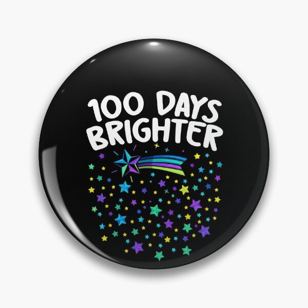 Item preview, 100 Days Brighter Happy 100 Days Of School Teachers Kids designed and sold by THREE LITTLE BEANS.