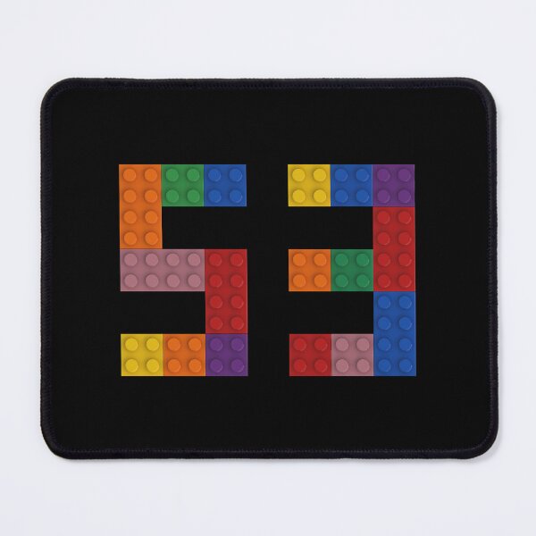 Item preview, 53 numbering made of colorful bricks designed and sold by Brickification.