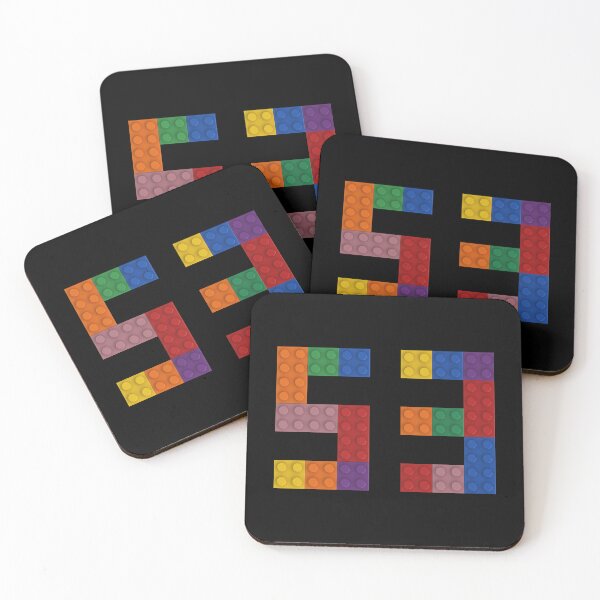 Item preview, 53 numbering made of colorful bricks designed and sold by Brickification.