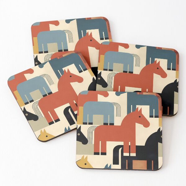 Item preview, Geometric Horse Icon Pattern (image size 7840x11680) designed and sold by Digital-Davinci.