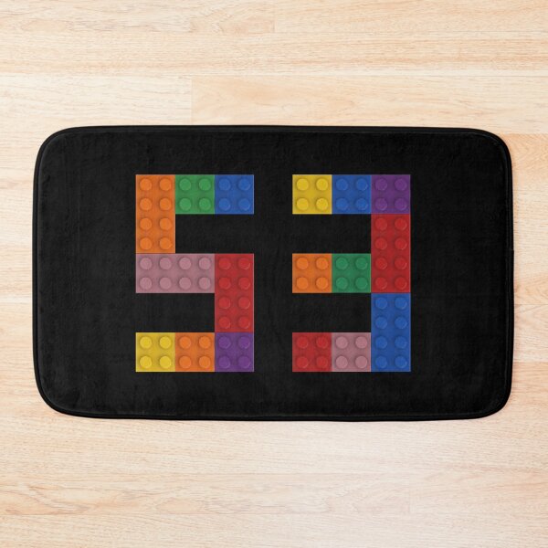 Item preview, 53 numbering made of colorful bricks designed and sold by Brickification.