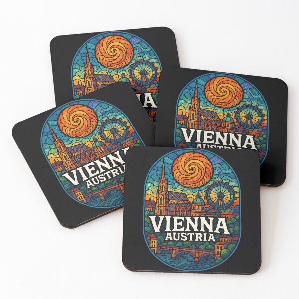 Item preview, Vienna Austria Europe Stained Glass Travel designed and sold by TomFrontierArt.