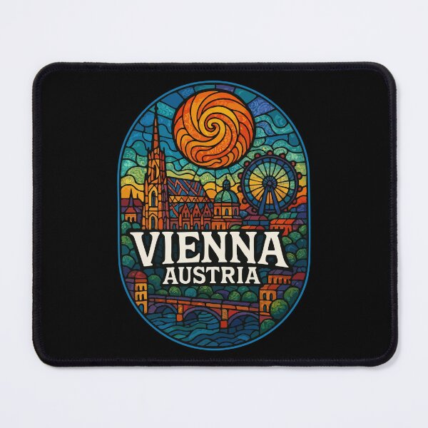 Item preview, Vienna Austria Europe Stained Glass Travel designed and sold by TomFrontierArt.