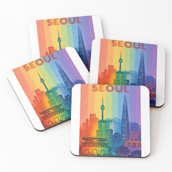 Item preview, Seoul Cityscape with Palaces, Skyscrapers and Namsan Tower designed and sold by Aryabek.
