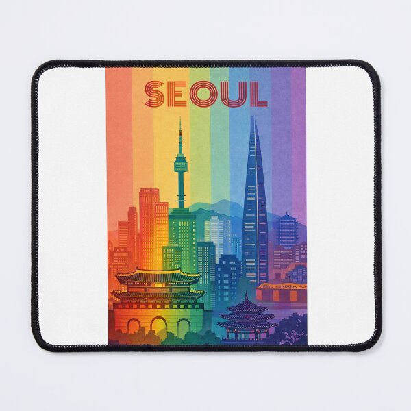 Item preview, Seoul Cityscape with Palaces, Skyscrapers and Namsan Tower designed and sold by Aryabek.