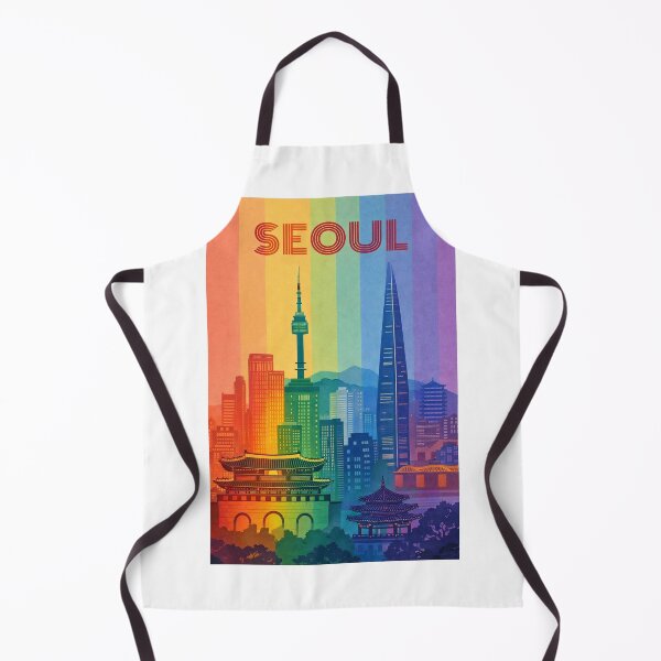 Item preview, Seoul Cityscape with Palaces, Skyscrapers and Namsan Tower designed and sold by Aryabek.