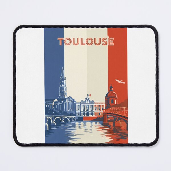 Item preview, Toulouse Skyline Featuring Capitole de Toulouse, Pont Neuf and Garonne River designed and sold by Aryabek.