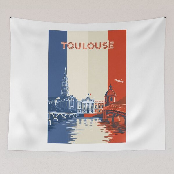Item preview, Toulouse Skyline Featuring Capitole de Toulouse, Pont Neuf and Garonne River designed and sold by Aryabek.