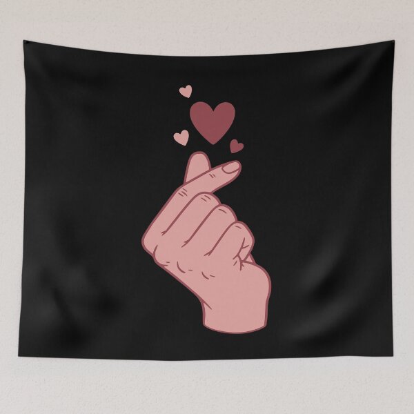 Item preview, Kpop Finger Heart Korean Pop Cute Love Korean designed and sold by LuminOrb.