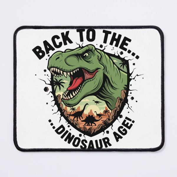 Item preview, T-Rex Roar Back to the Dinosaur Age Vintage Jurassic Art designed and sold by Maesa Studio.