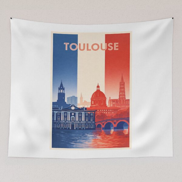 Item preview, Toulouse Panorama with Basilique Saint-Sernin, Capitole and La Grave Dome designed and sold by Aryabek.