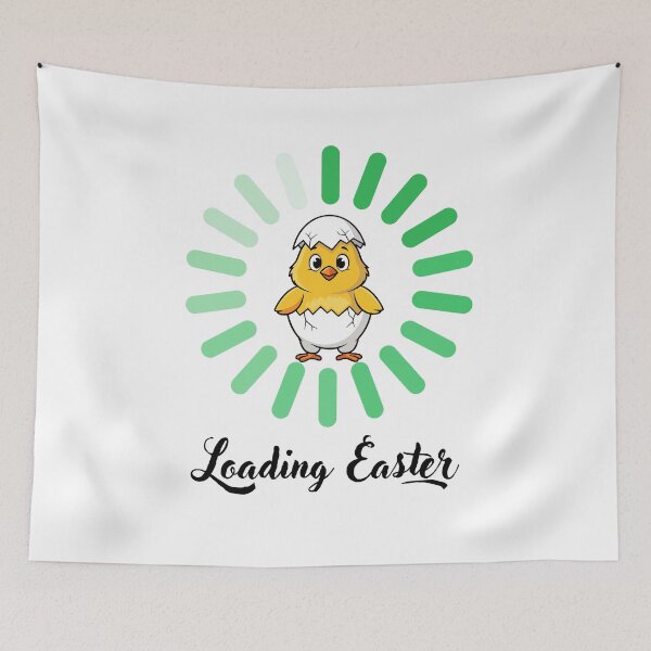 Item preview, Loading Easter – Cute Baby Chick Cartoon with Battery Loop designed and sold by JustFunnyStuff.