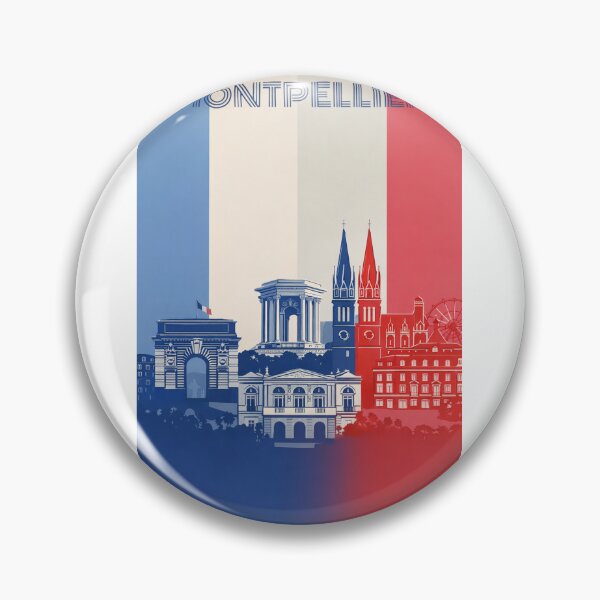 Item preview, Montpellier Landmarks Including Place de la Comédie, Aqueduct and Cathedral designed and sold by Aryabek.