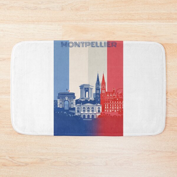 Item preview, Montpellier Landmarks Including Place de la Comédie, Aqueduct and Cathedral designed and sold by Aryabek.