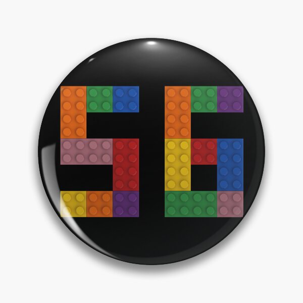 Item preview, 56 numbering made of colorful bricks designed and sold by Brickification.