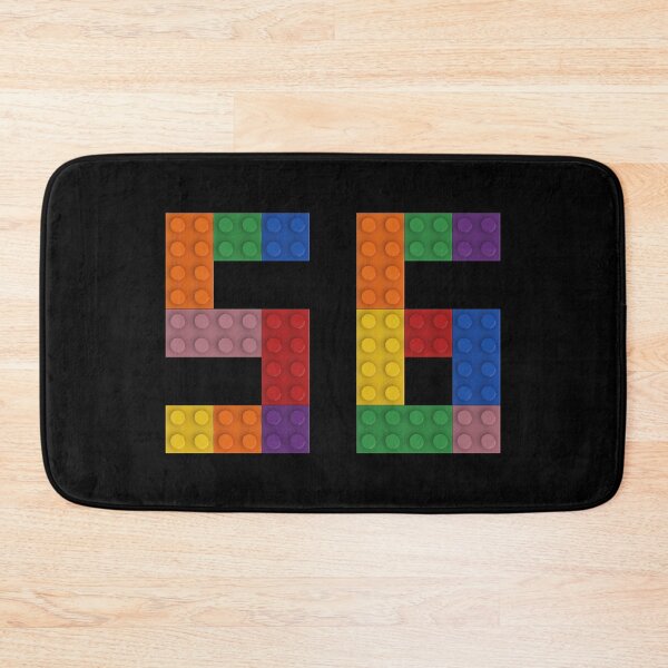 Item preview, 56 numbering made of colorful bricks designed and sold by Brickification.