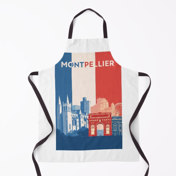 Item preview, Montpellier Urban Skyline with Arc de Triomphe, Cathedral and Ferris Wheel designed and sold by Aryabek.