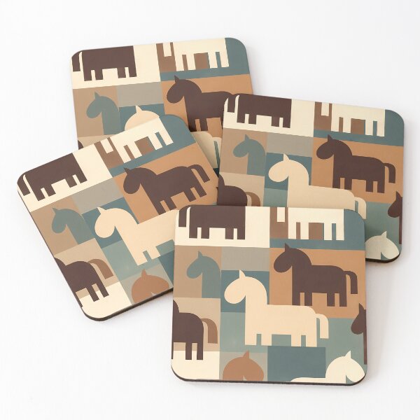Item preview, Geometric Horse Icon Pattern (image size 7840x11680) designed and sold by Digital-Davinci.