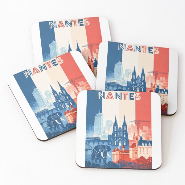 Item preview, Nantes Skyline Featuring Château des Ducs, Cathedral and Les Machines de l’île designed and sold by Aryabek.