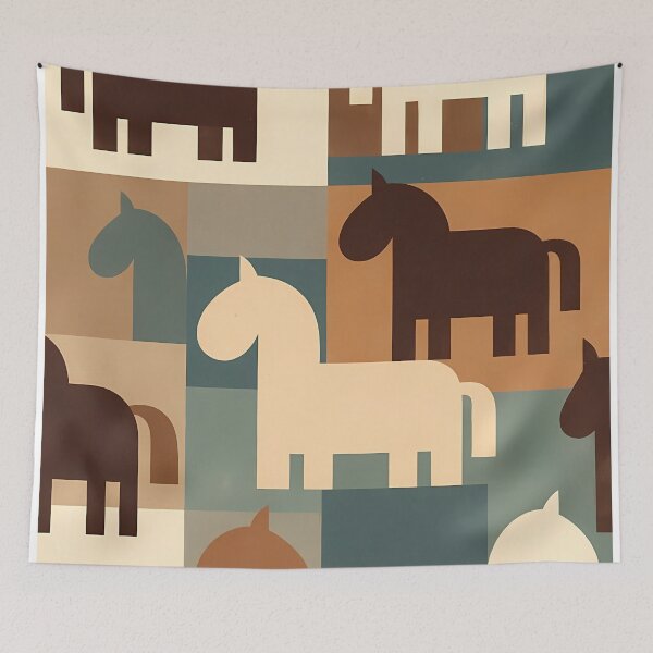 Item preview, Geometric Horse Icon Pattern (image size 7840x11680) designed and sold by Digital-Davinci.