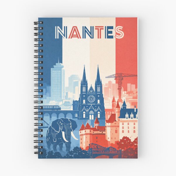 Item preview, Nantes Skyline Featuring Château des Ducs, Cathedral and Les Machines de l’île designed and sold by Aryabek.